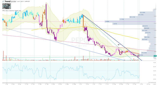 PEPG Daily Chart